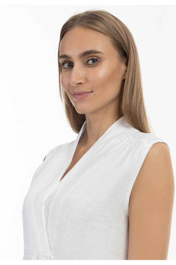 Midikleid aus Leinen - 5