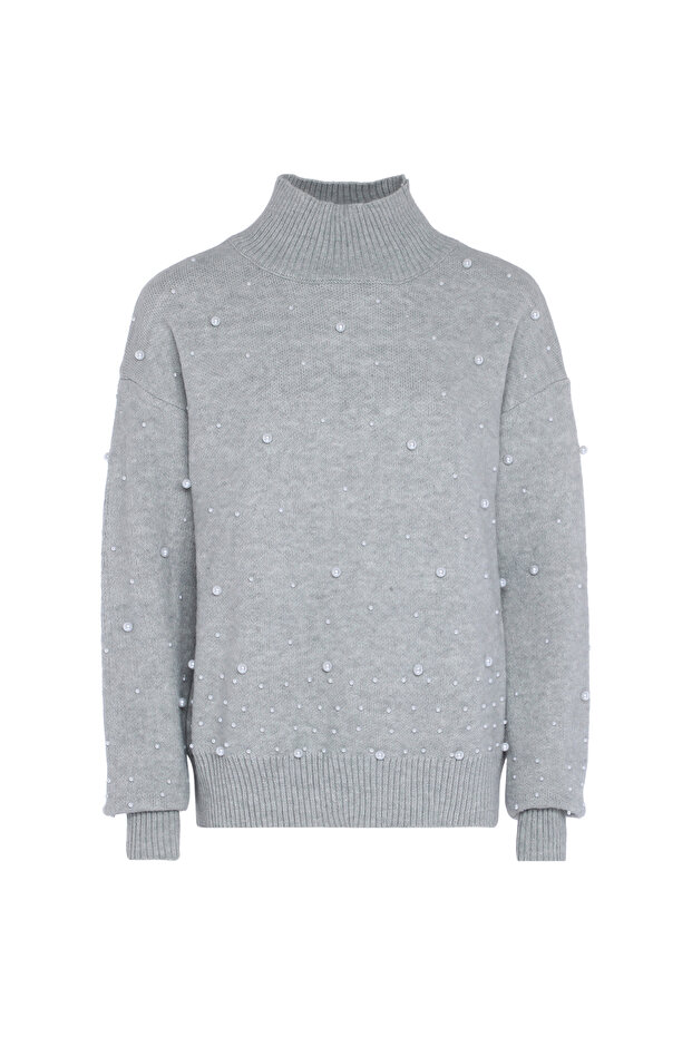Pullover mit Perlen - 1