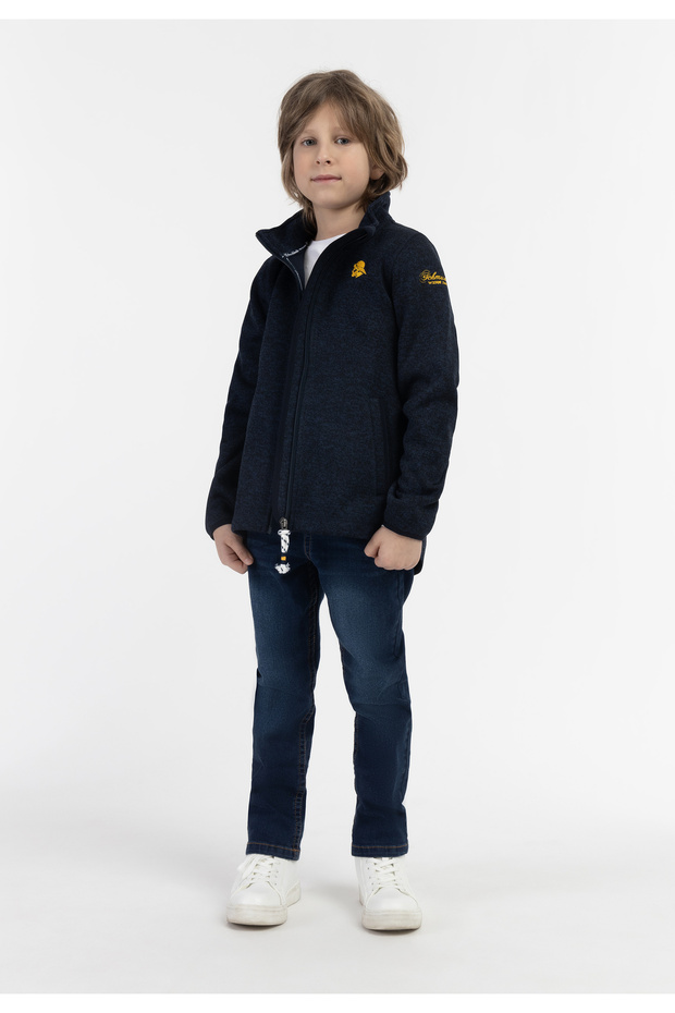 Strickfleecejacke für Kinder