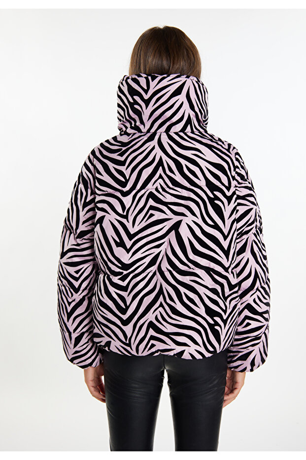 Steppjacke mit Zebra-Print - 4