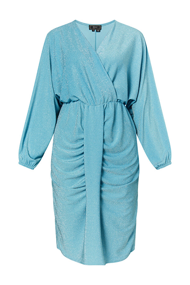 Abendkleid mit Glanzgarn - 3