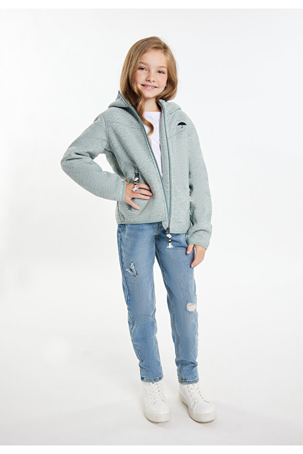 Strickfleeceblouson mit Teddyfutter - 1