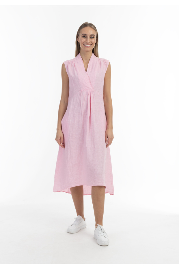 Midikleid aus Leinen - 1