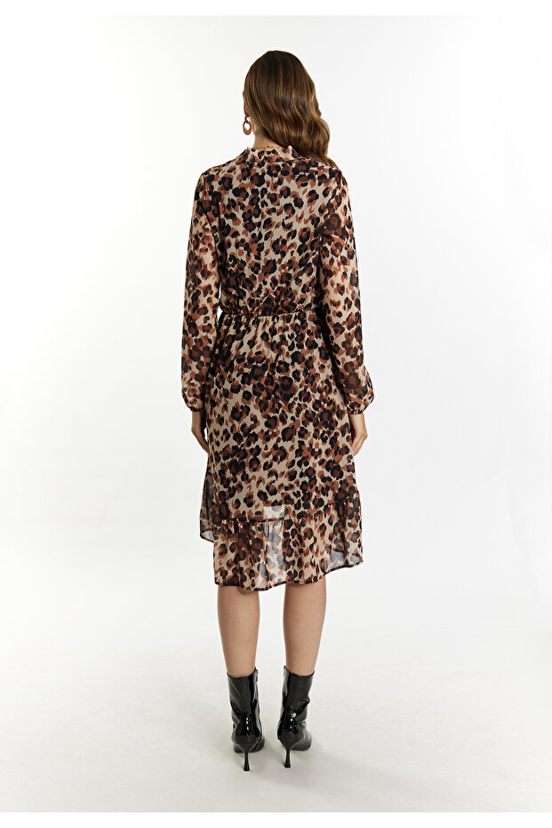 Kleid mit Leoprint - 2