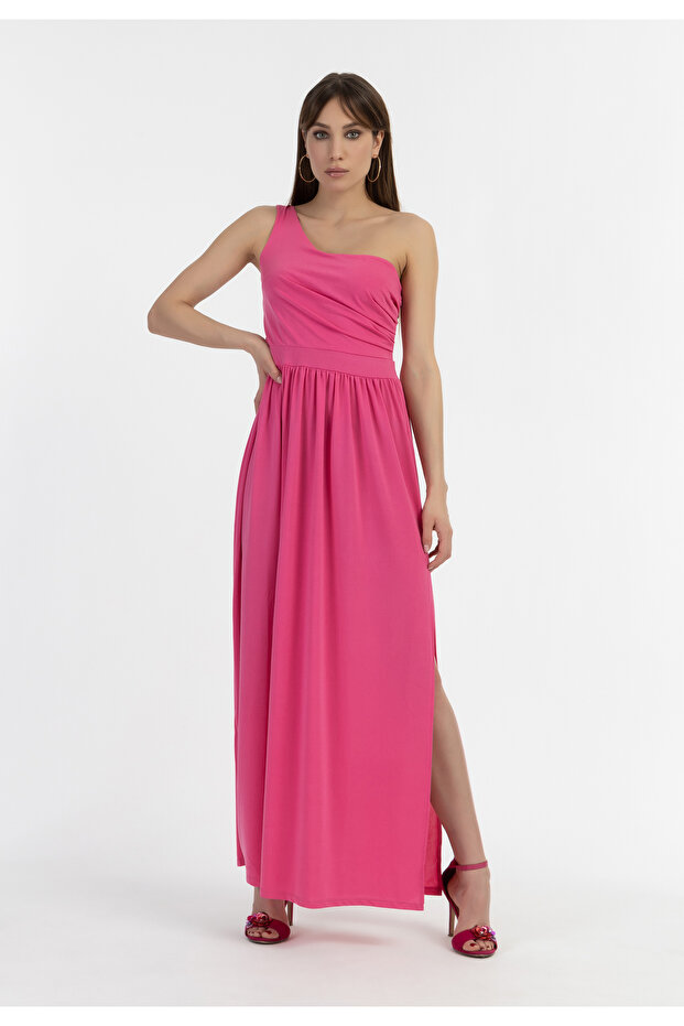 One-Shoulder Maxikleid - 1