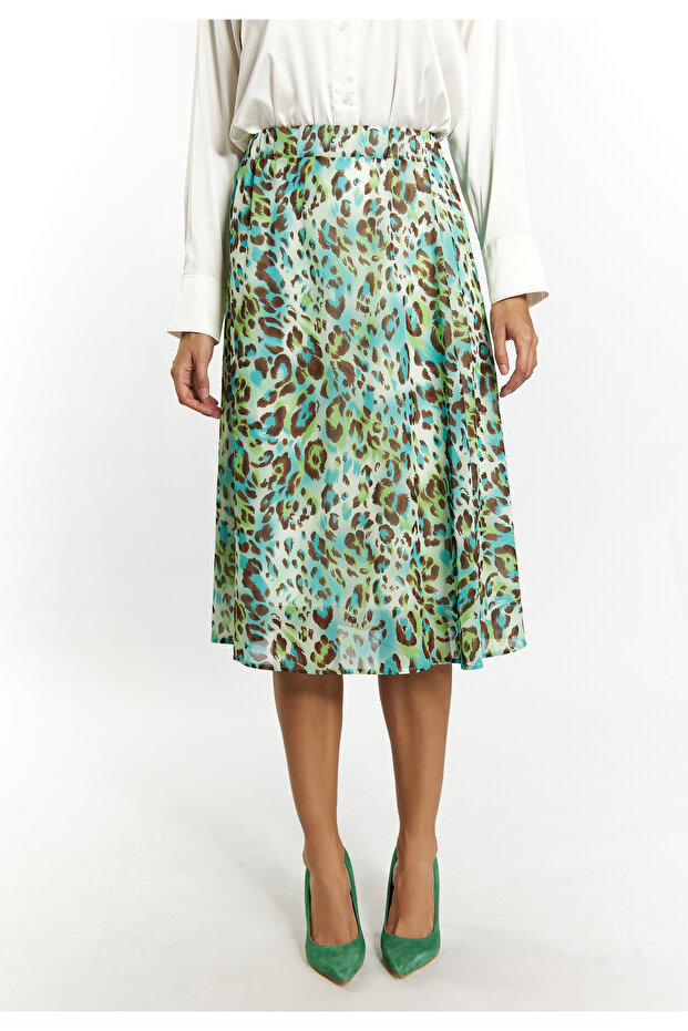 Rock mit Leoprint - 3