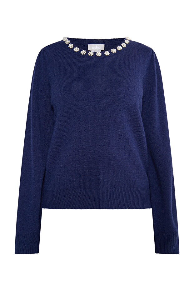 Pullover mit Perlen - 2