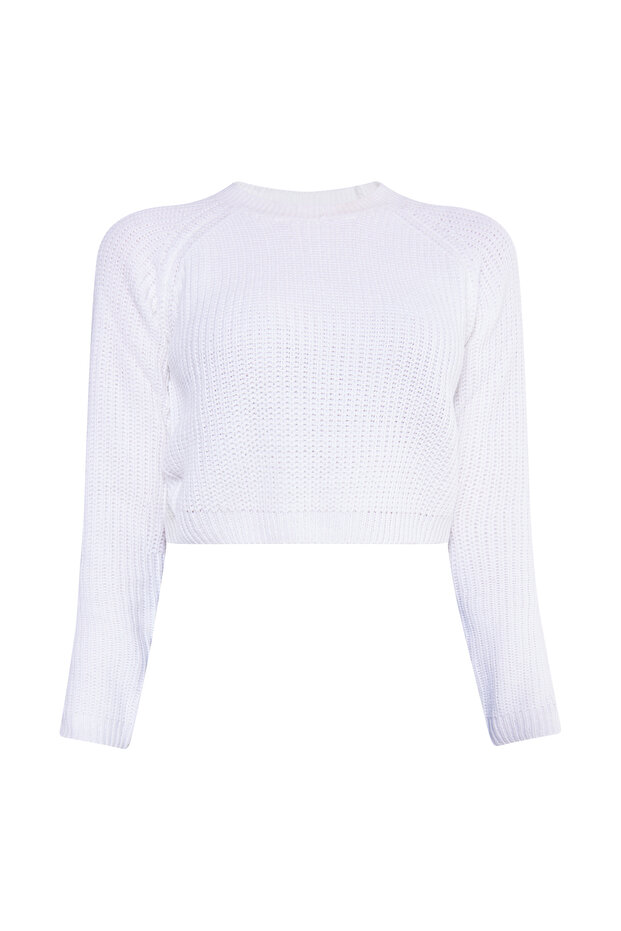 Strick Cropped Pullover - 2