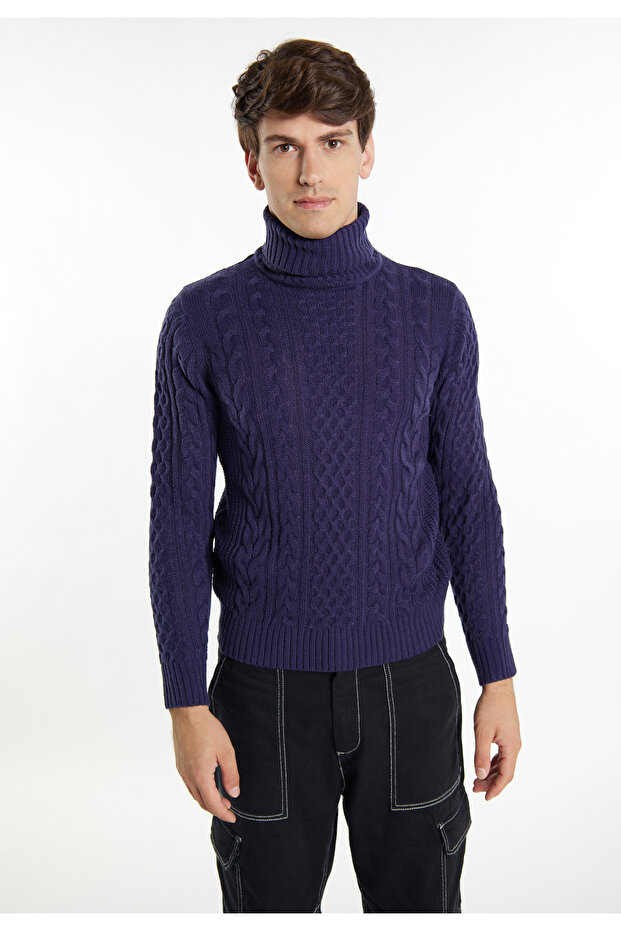 Pullover mit Zopfstrick - 3
