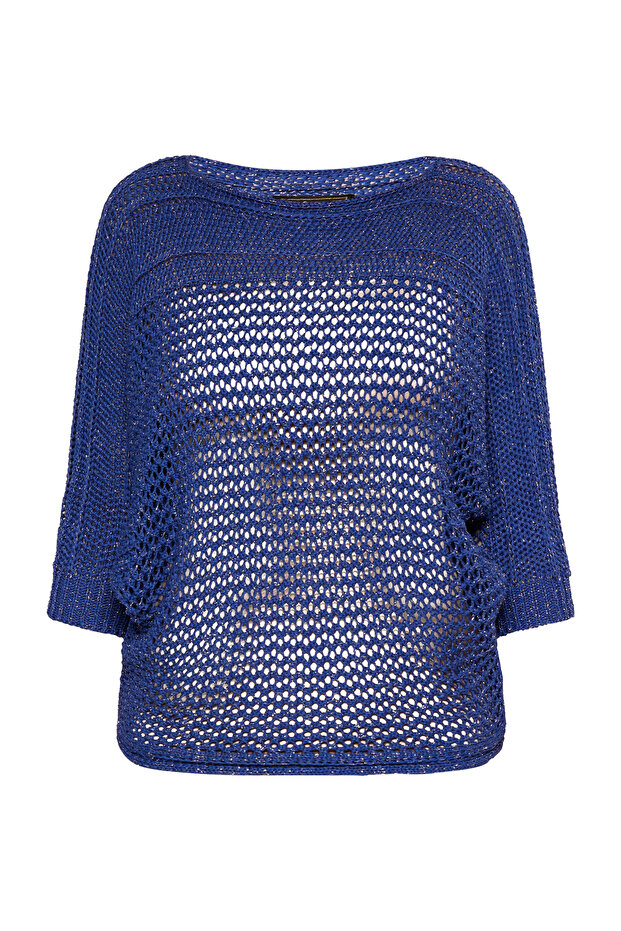 Weitmaschiger Strickpullover - 2