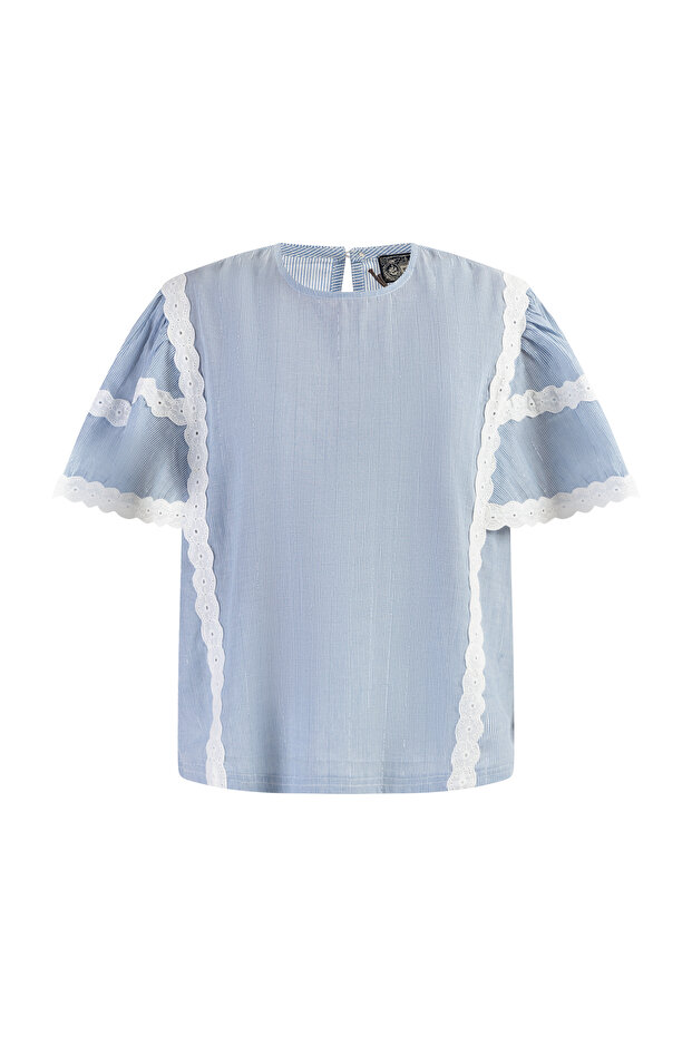 Blusenshirt mit Spitze - 2