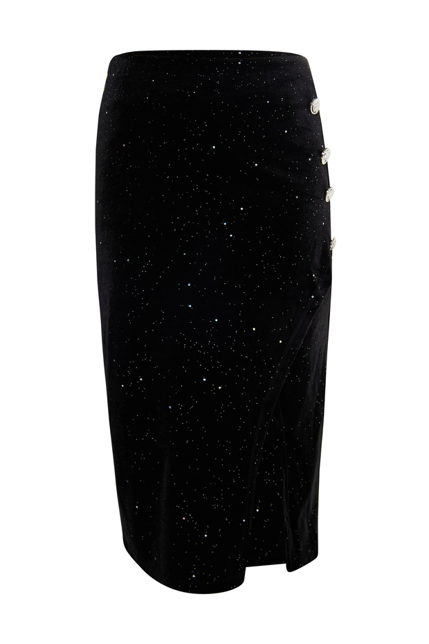 Samtrock mit Glitzer - 2