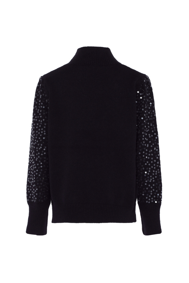 Strickpullover mit Pailletten - 2
