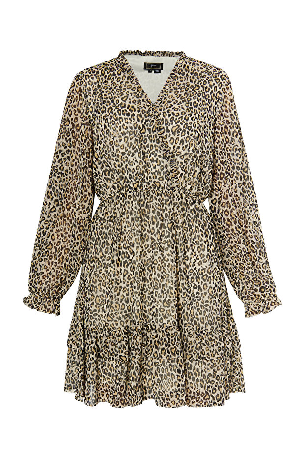 Minikleid mit Leoprint - 2