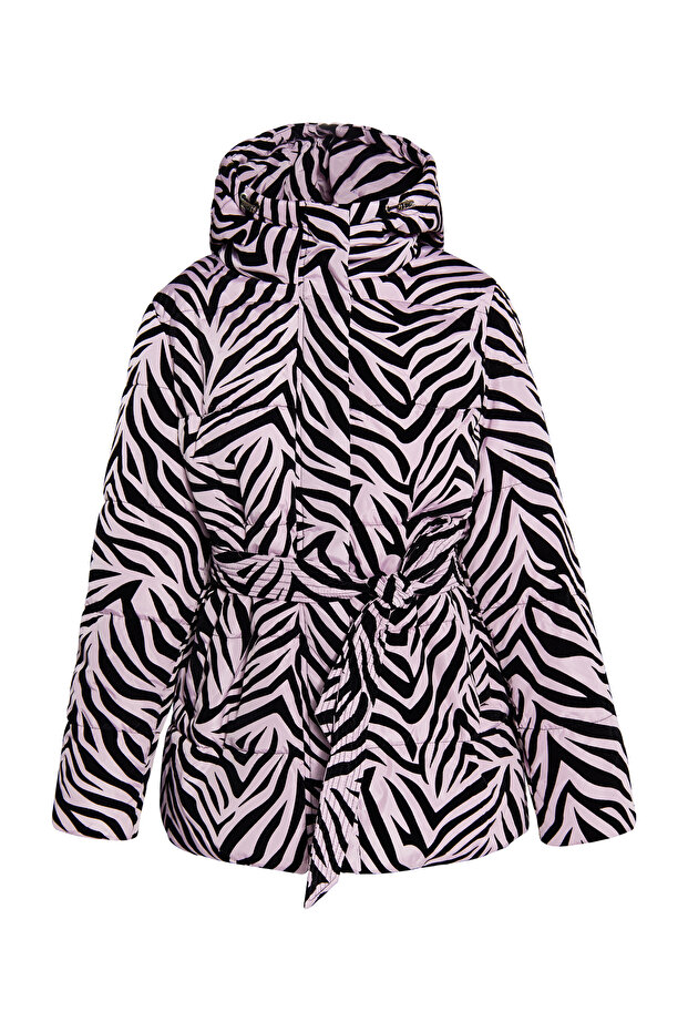Steppjacke mit Zebra-Print - 2