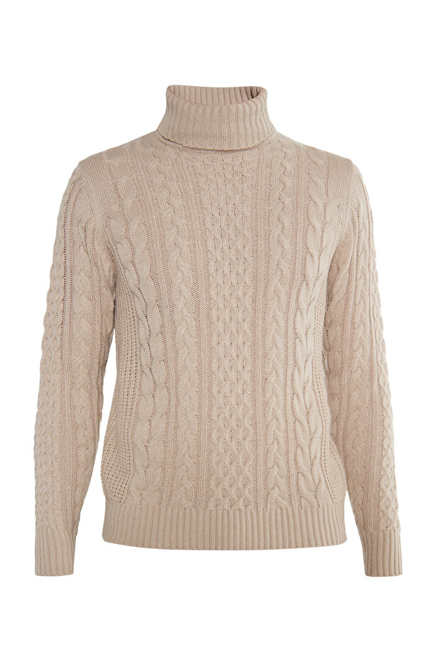 Pullover mit Zopfstrick - 2