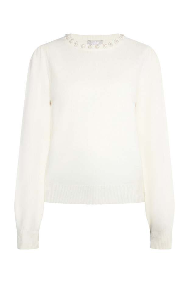 Pullover mit Perlen - 2