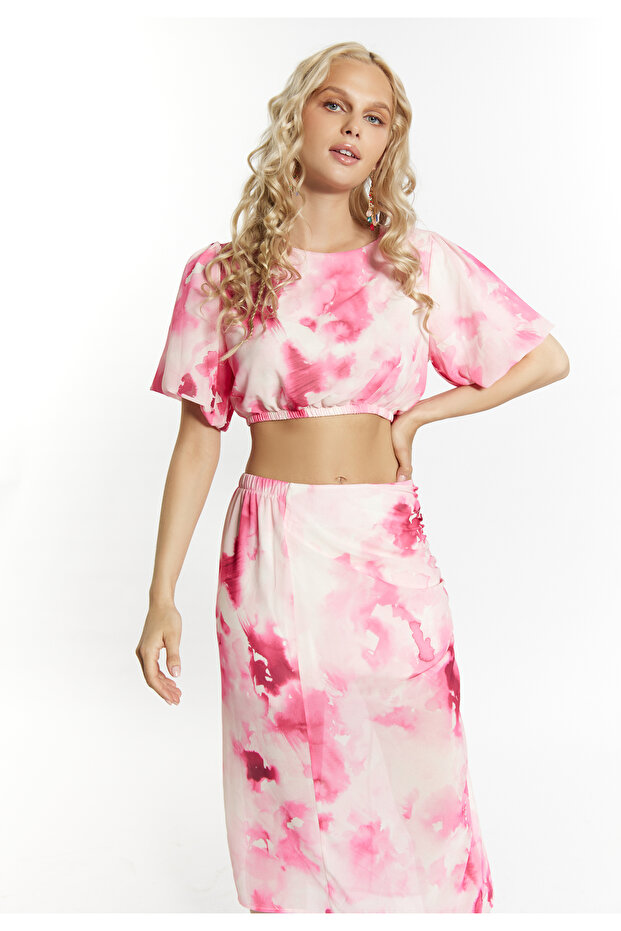 Bluse mit Batikmuster - 3