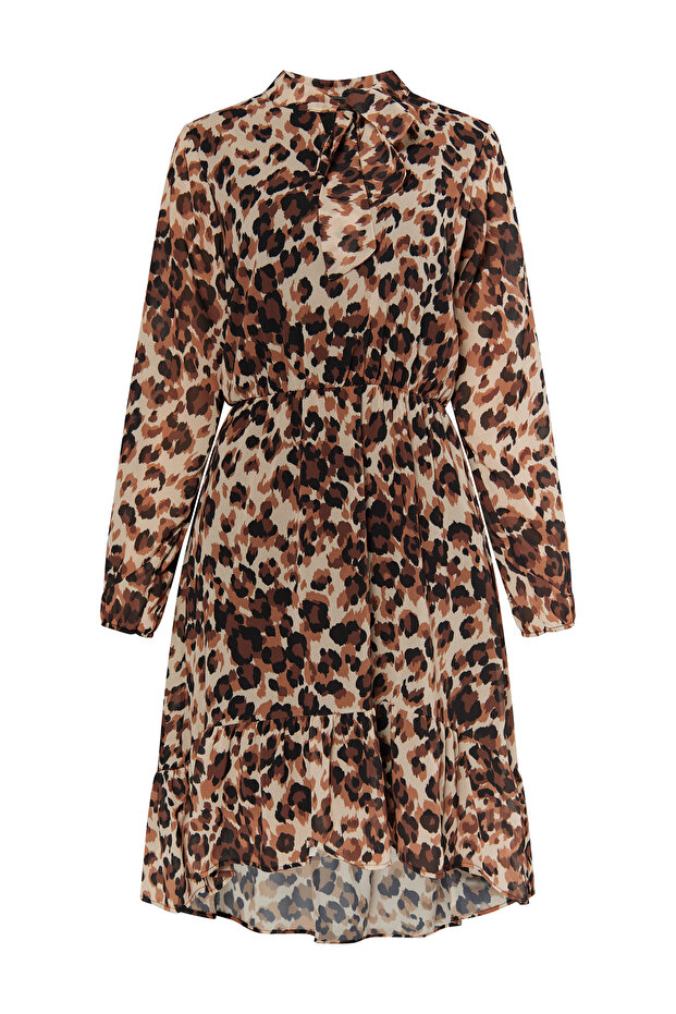 Kleid mit Leoprint - 3