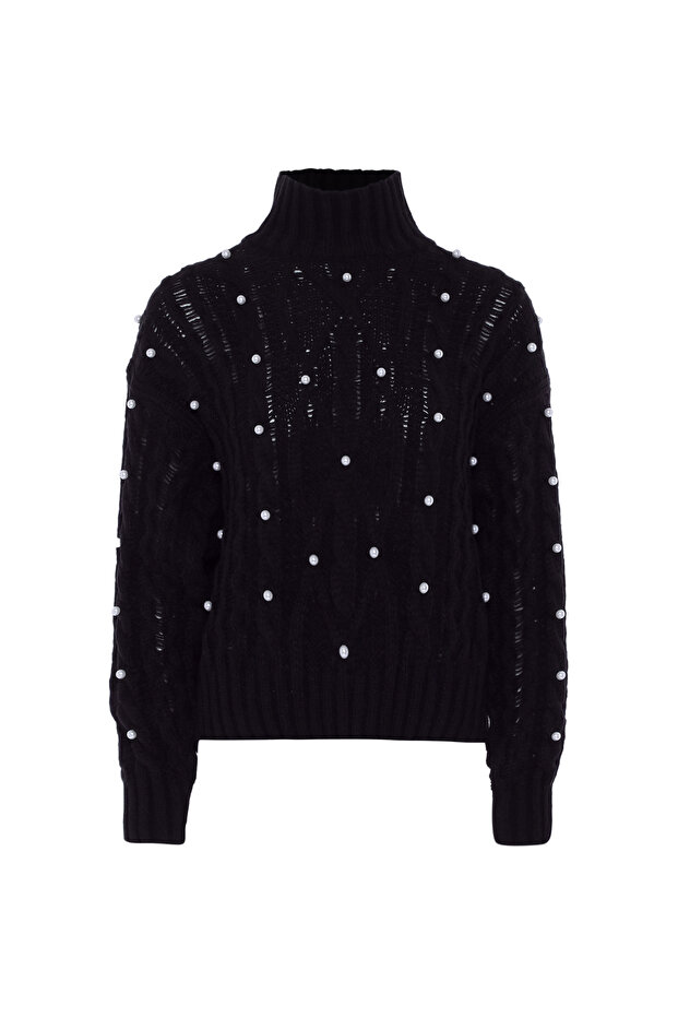 Pullover mit Perlen - 1