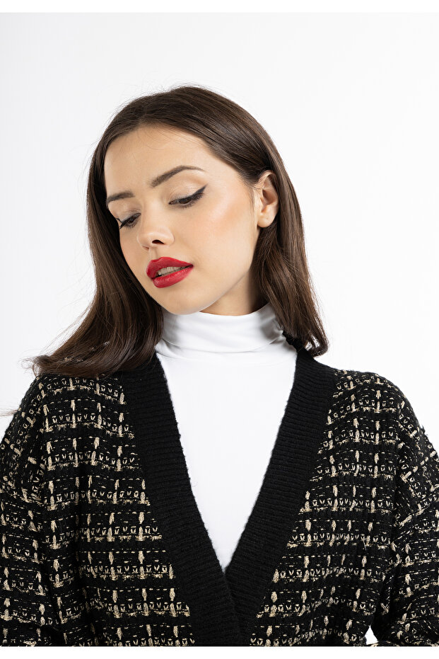 Cardigan mit Effektgarn - 5