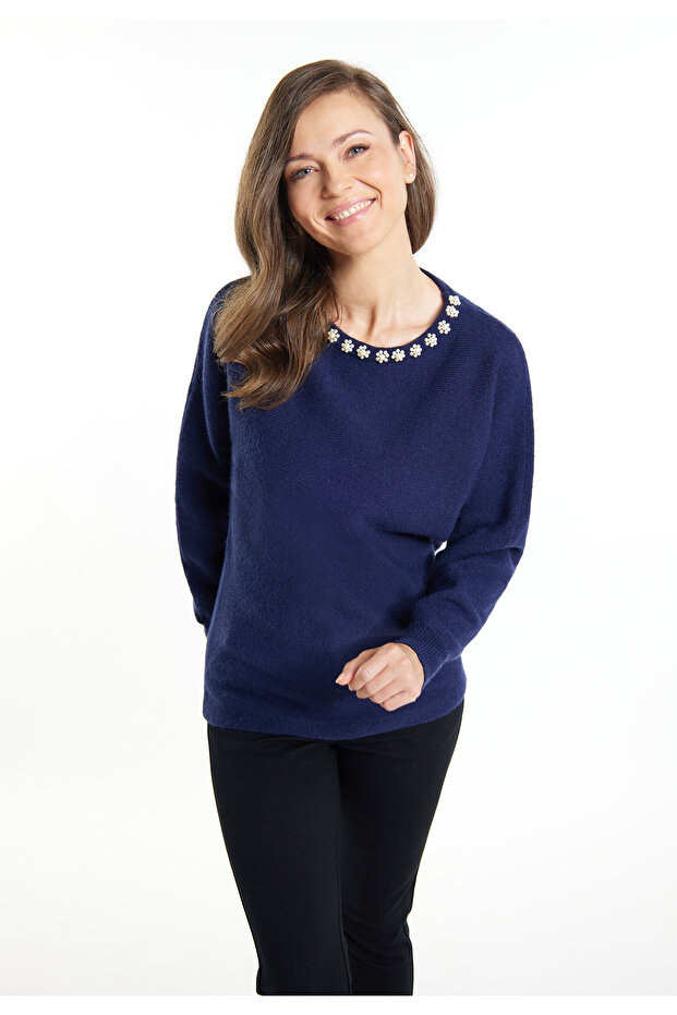 Pullover mit Perlen - 3