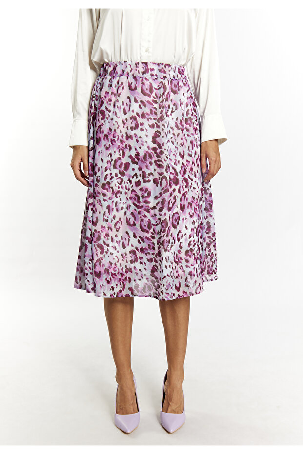 Rock mit Leoprint - 3