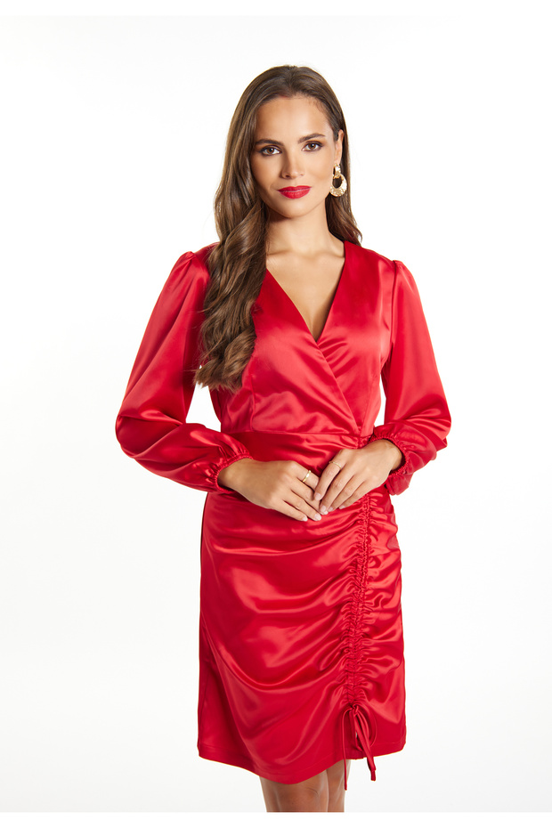 Minikleid aus Satin - 3