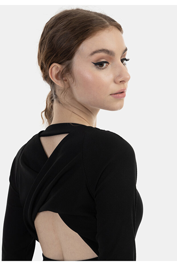 Langarmkleid midi - 5