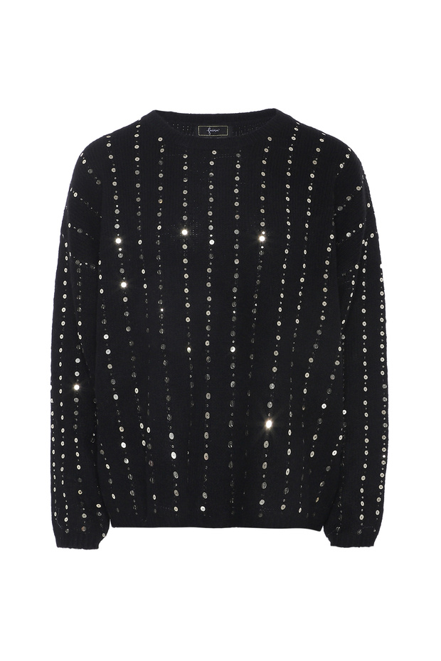 Strickpullover mit Pailletten - 1