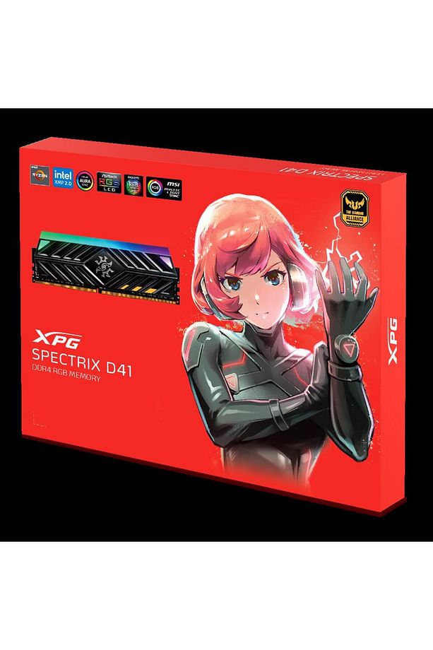 32gb (2X 16GB) Ddr4 3200mhz Cl16 Rgb Dual Kıt Pc Ram Spectrıx Ax4u320016g16a-dt41 - 3