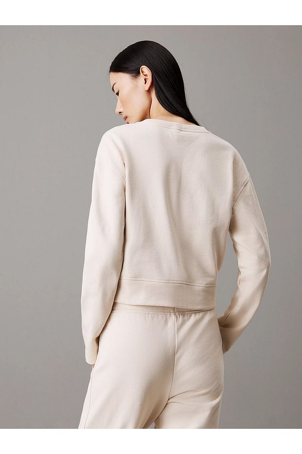 Kadın Pamuklu Bisiklet Yaka Regular Fit Uzun Kollu Bej Sweatshirt 000QS7264E-JB1 - 2