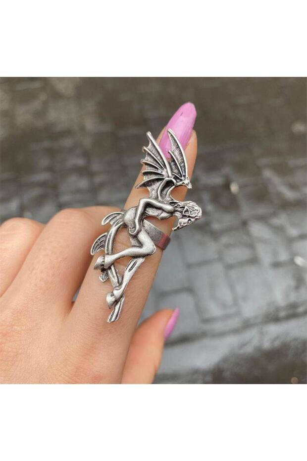 Gothic Demon Goat Ring - 1