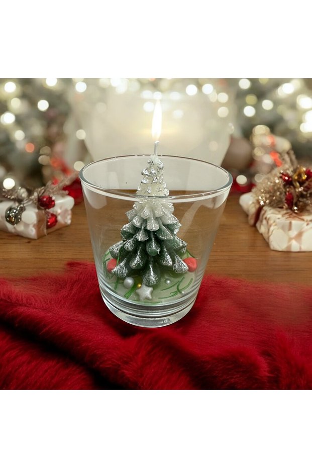 Gift Pine Tree Cup Candle