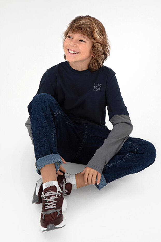 Boy's Navy Blue T-Shirt 50295551-Vr033