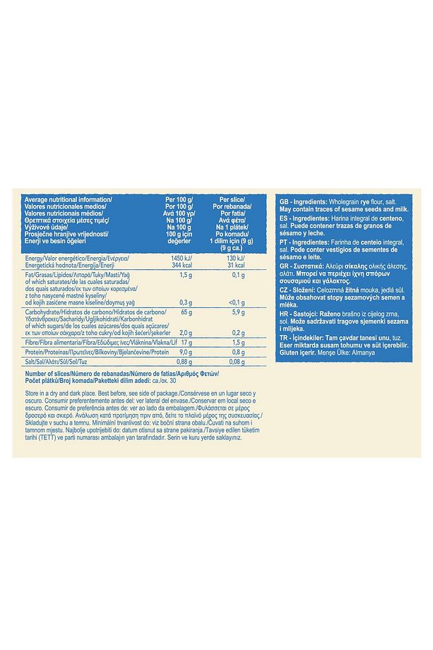 Delikates/ Light Gevrek Ekmek 270 Gr. - 3