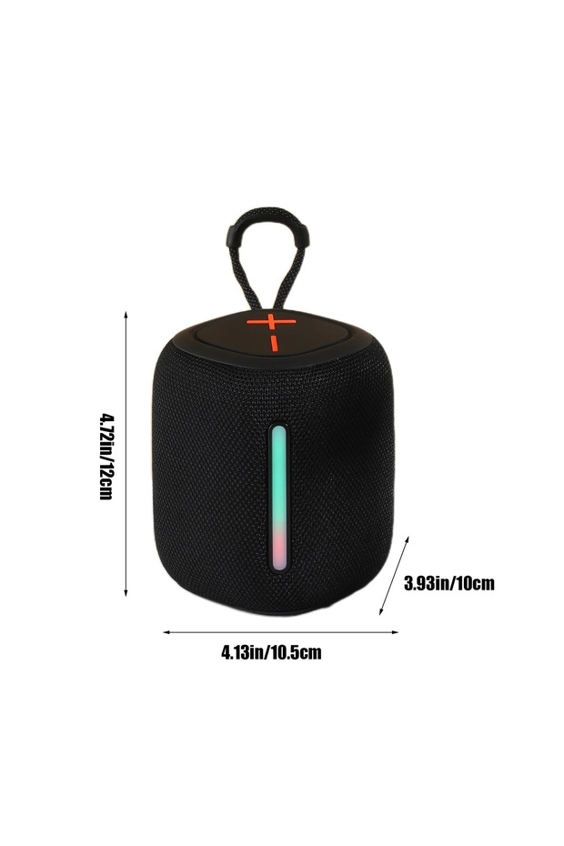 S06 Rgb Işıklı Taşınabilir Şarjlı Bluetooth Hoparlör 5w Kumaş Yüzey Bluetooth 5.3 Mini Ses Bombası - 4