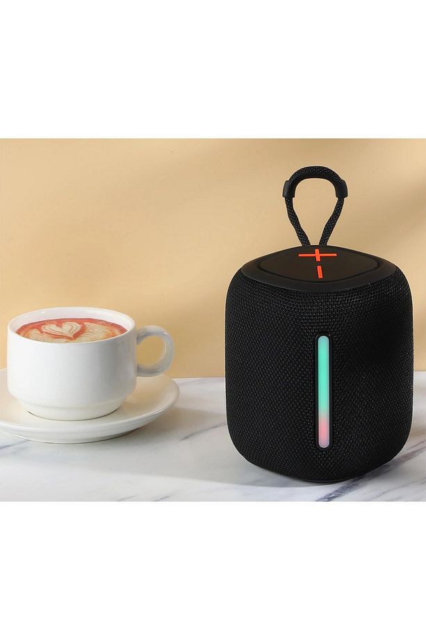 S06 Rgb Işıklı Taşınabilir Şarjlı Bluetooth Hoparlör 5w Kumaş Yüzey Bluetooth 5.3 Mini Ses Bombası - 5
