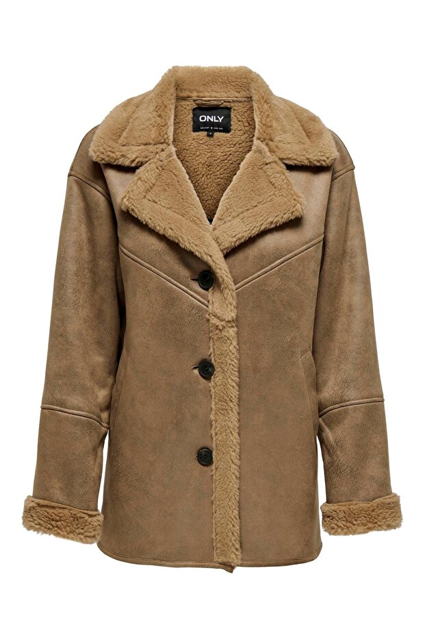 Lva Bonded Collar Coat Cc Otw Women's Coat 15322037 Otter