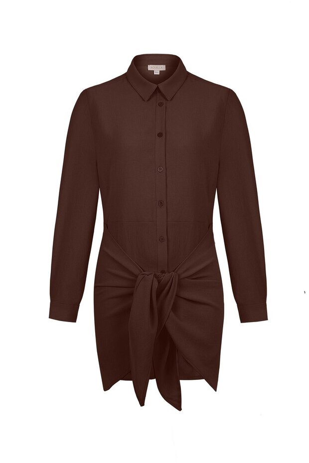 Brown Shirt Dress