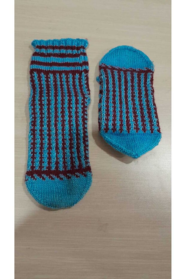 Hand Knitted Five-Skewer Booties Socks/Handmade Booties/Dowry Booties/Knitting/Home Booties/Handmade