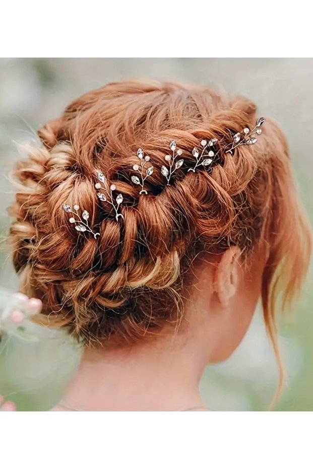 Fully Handmade Stylish And Elegant Wedding And Engagement Bridal Crown And Hair Accessory