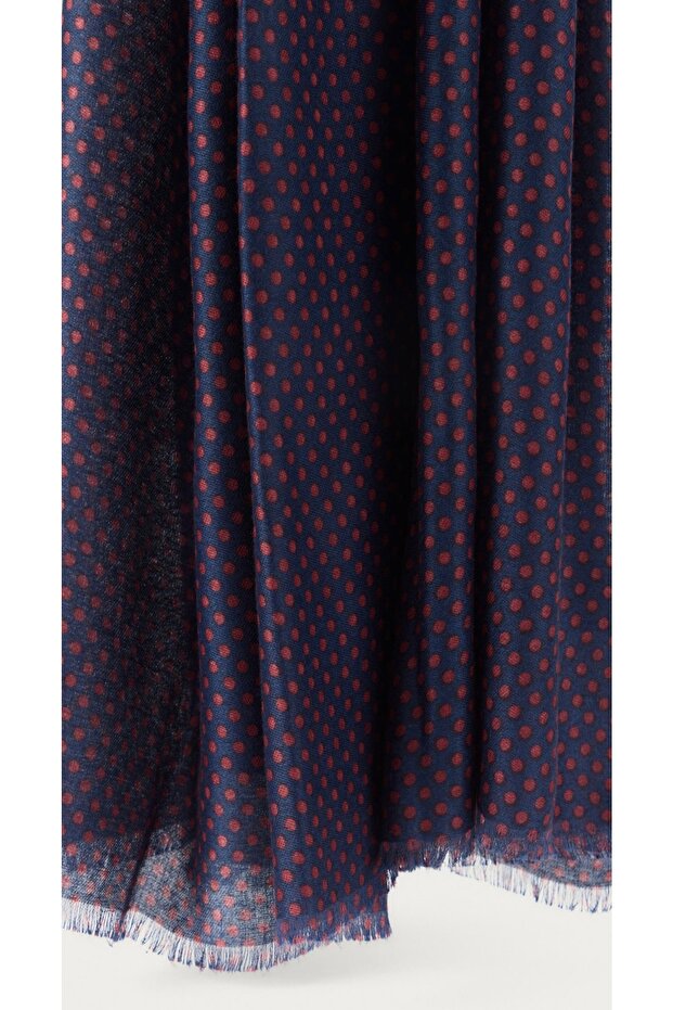 Yün İpek Baskılı Atkı - 1