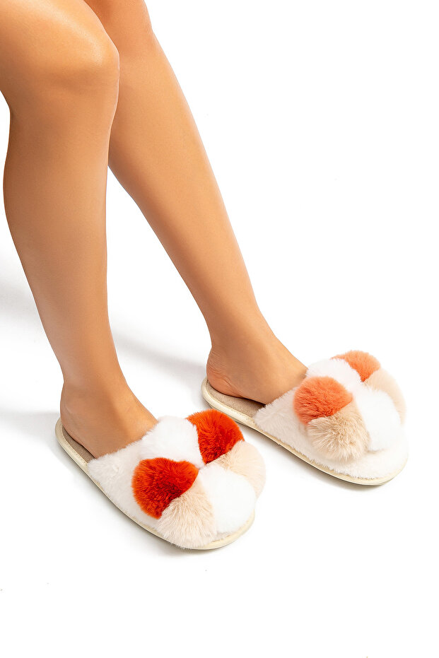 Tess Beige Women's House Slippers - Size 36/41