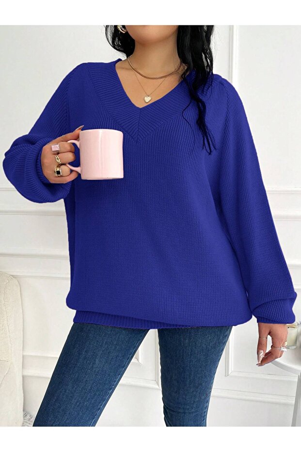 BÜYÜK BEDEN TRİKO KAZAK - 3