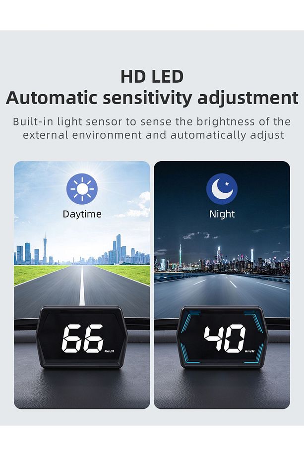 Dijital Hız Km gösterge Ekranı Tüm Araçlara Uyumlu Pusula GPS hud display - 7