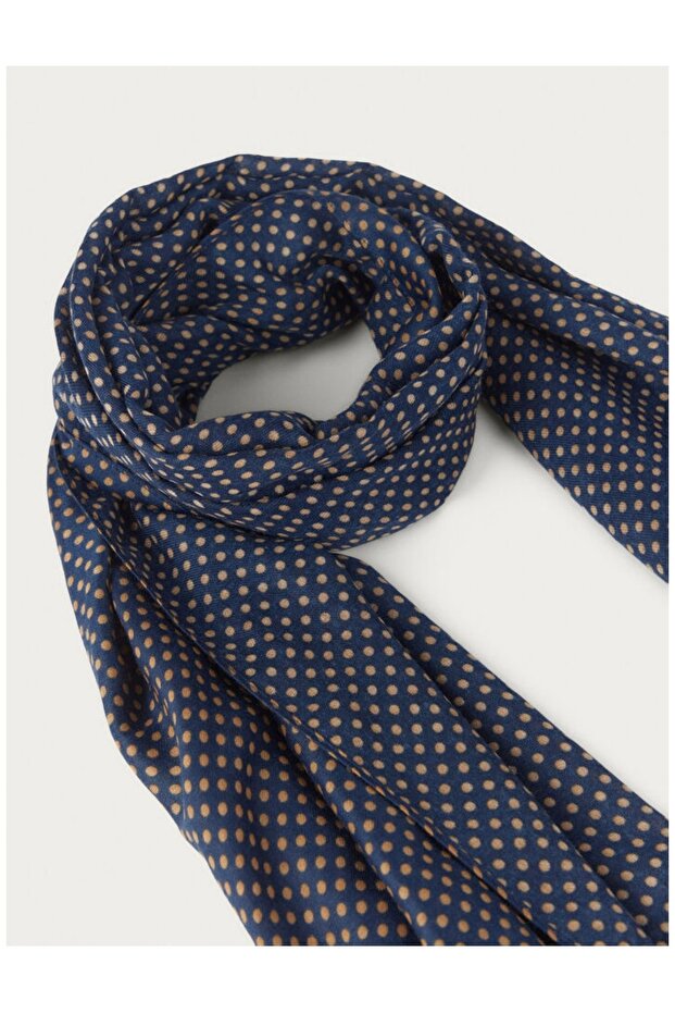 Yün İpek Baskılı Atkı - 2