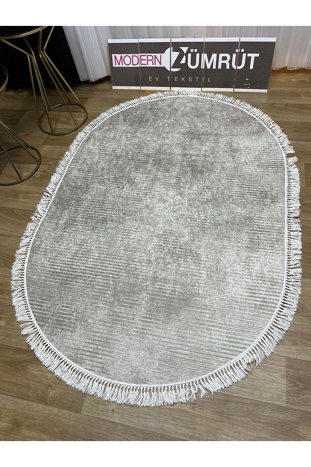 Dijital Baskılı Makinede Yıkanabilir Dot Taban Halı Narin Vizon - 5