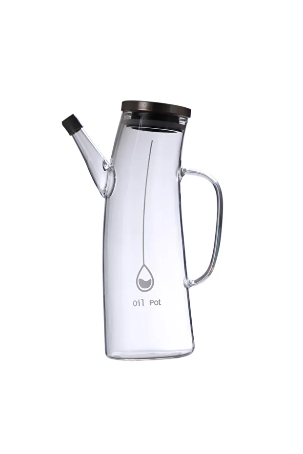 Davet 1 Litre Borosilikat Cam Camino Yağdanlık-4384 - 4