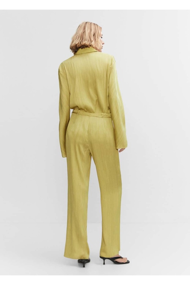 Plissierte Satinhose - 4